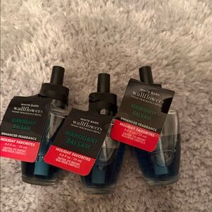 White Barn Wallflowers Mahogany Balsam Fragrance Refills x3